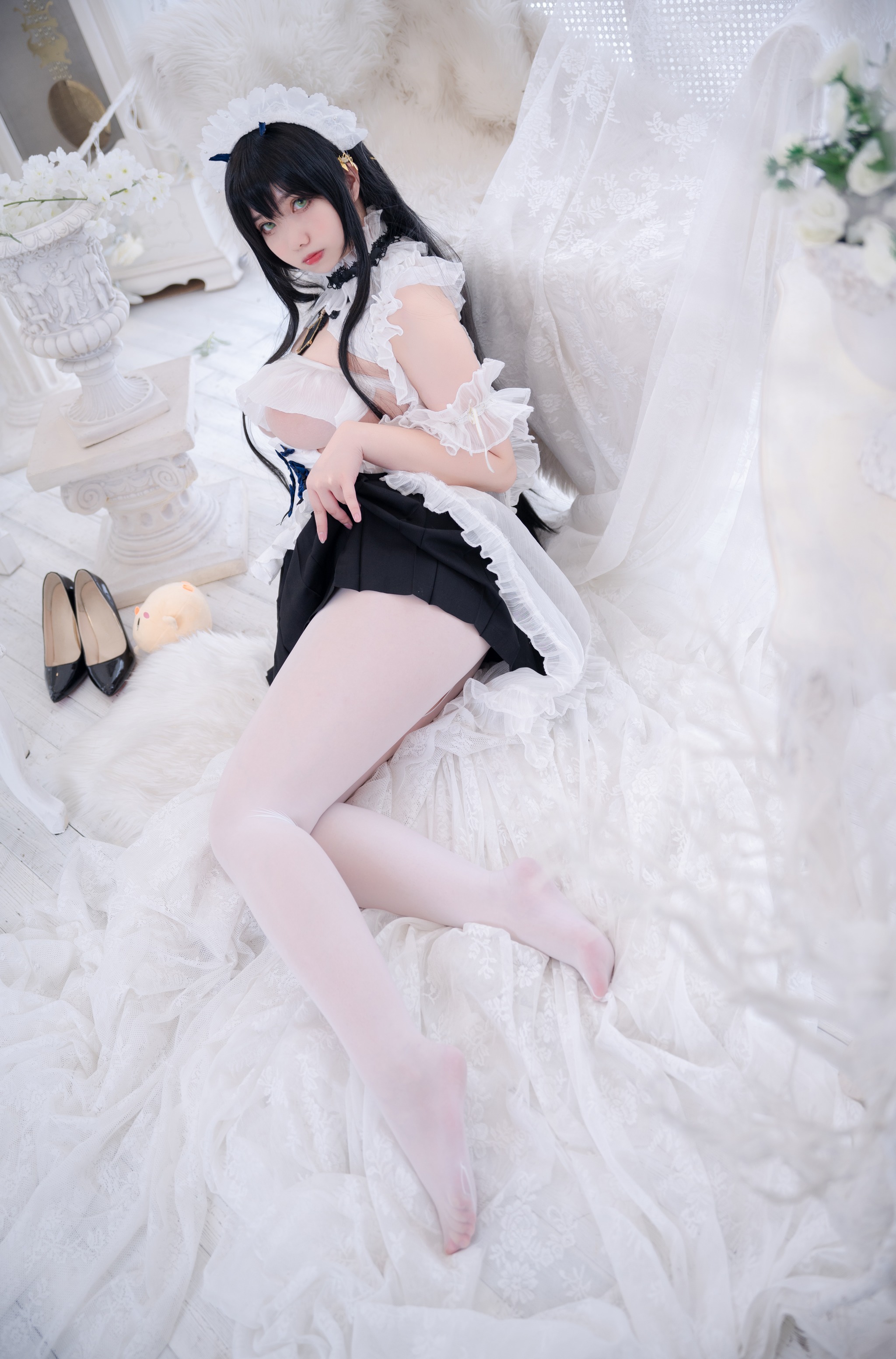 Meroko_魅瞳 – NO.003 碧蓝航线 不挠女仆没干劲的小姐姐[53P]-XikXak
